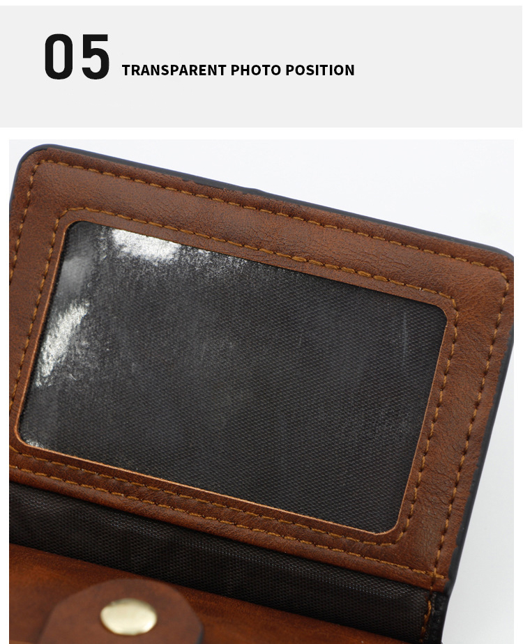 Credit Card Holder Wallet for Men and Women Unisex Pur Color Leather Pu Coin Purse