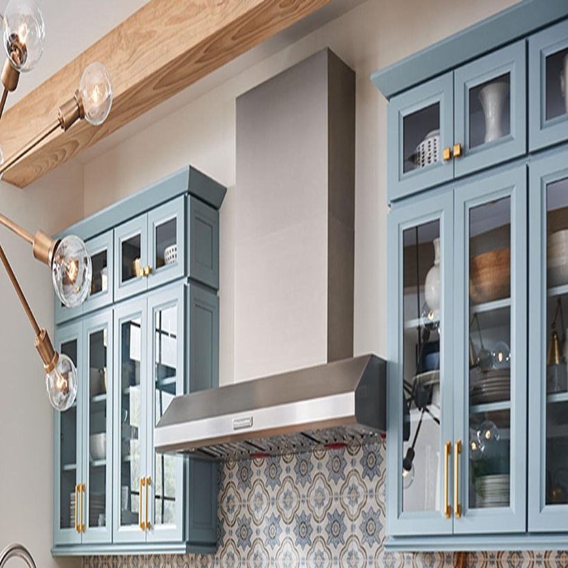 Custom Lacquer Surface Treatment Shaker Style Wood Kitchen Cabinet for Apartment