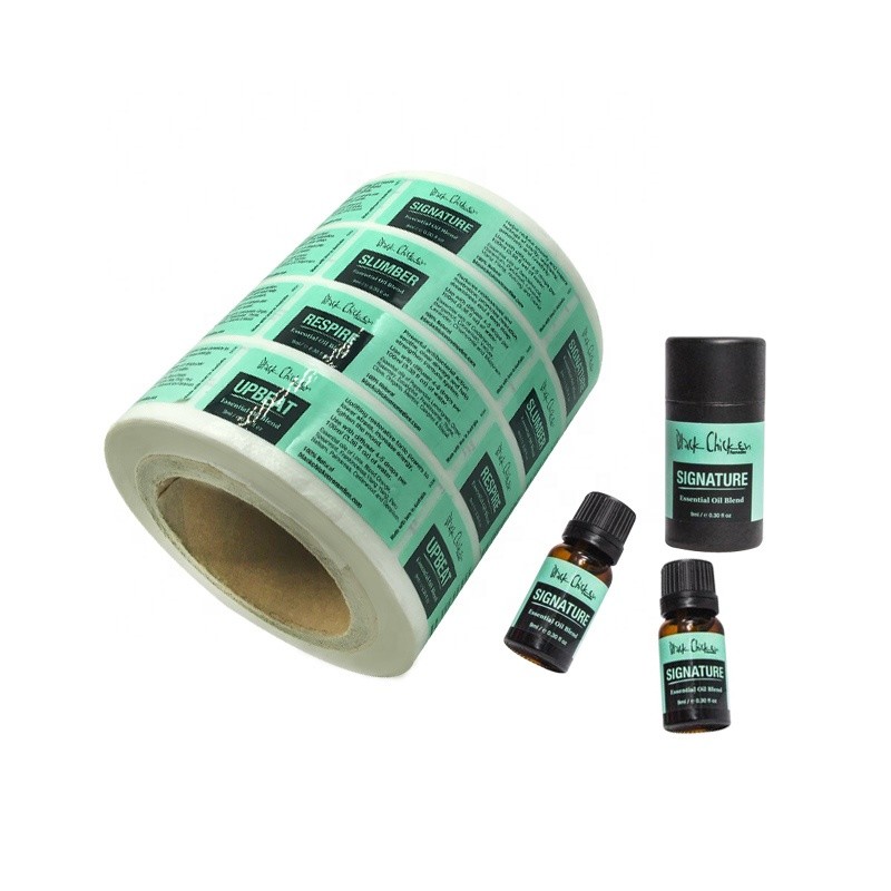 Pantone Color Biodegradable Glass Vial Labels Printable For Beauty Care Products