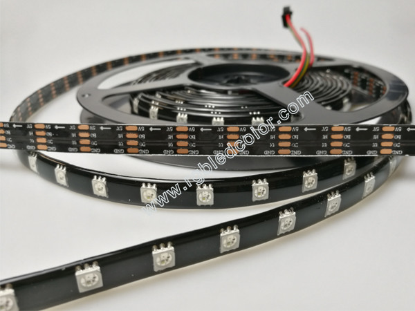 Quality WS2812B WS2813B digital led strip with the capacitance and resistance packaged inside 5050 led for sale