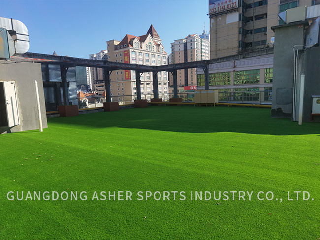 Synthetic Garden Artificial Grass Turf Astro Type Polyethylene Material