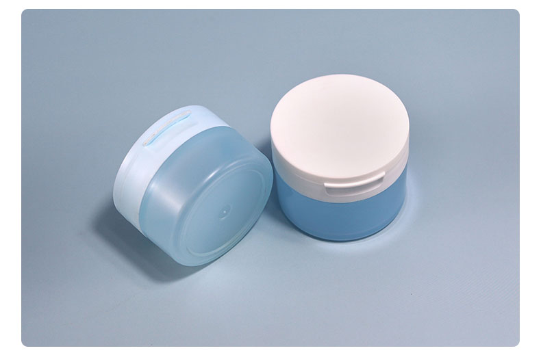 PP Empty Powder Jar 100g 120g 4 Oz Cosmetic Jars With with Flip Top Lid