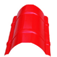 7 Kw Power Ridge Cap Roll Forming Machine 0.3 - 0.80 Mm Steel Plate Thickness