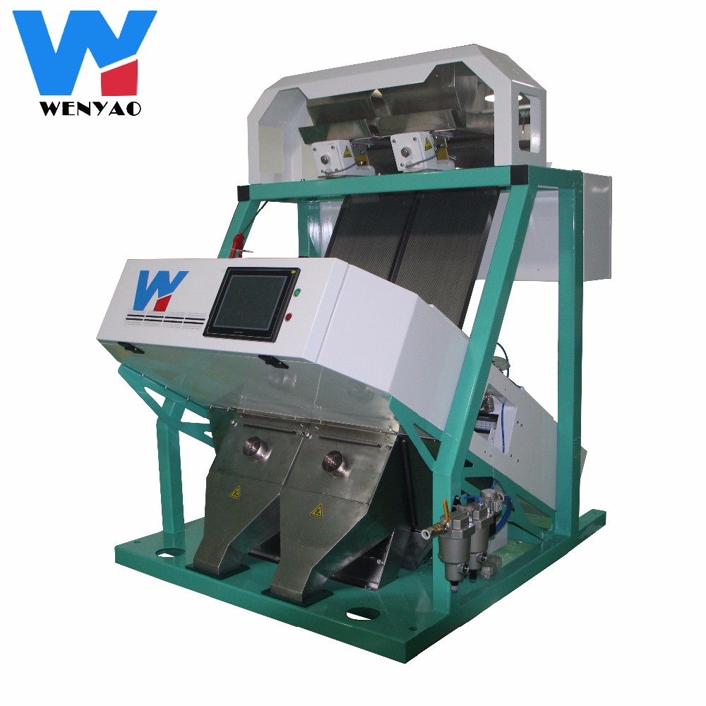 10 Chute Green Blue Brown White Glass Color Sorter Machine for Color Sorting with WiFi Remote