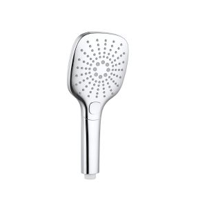 Chrome Column Hand Shower Faucet ABS Plastic 3 Function Round Easy Cleaning OEM