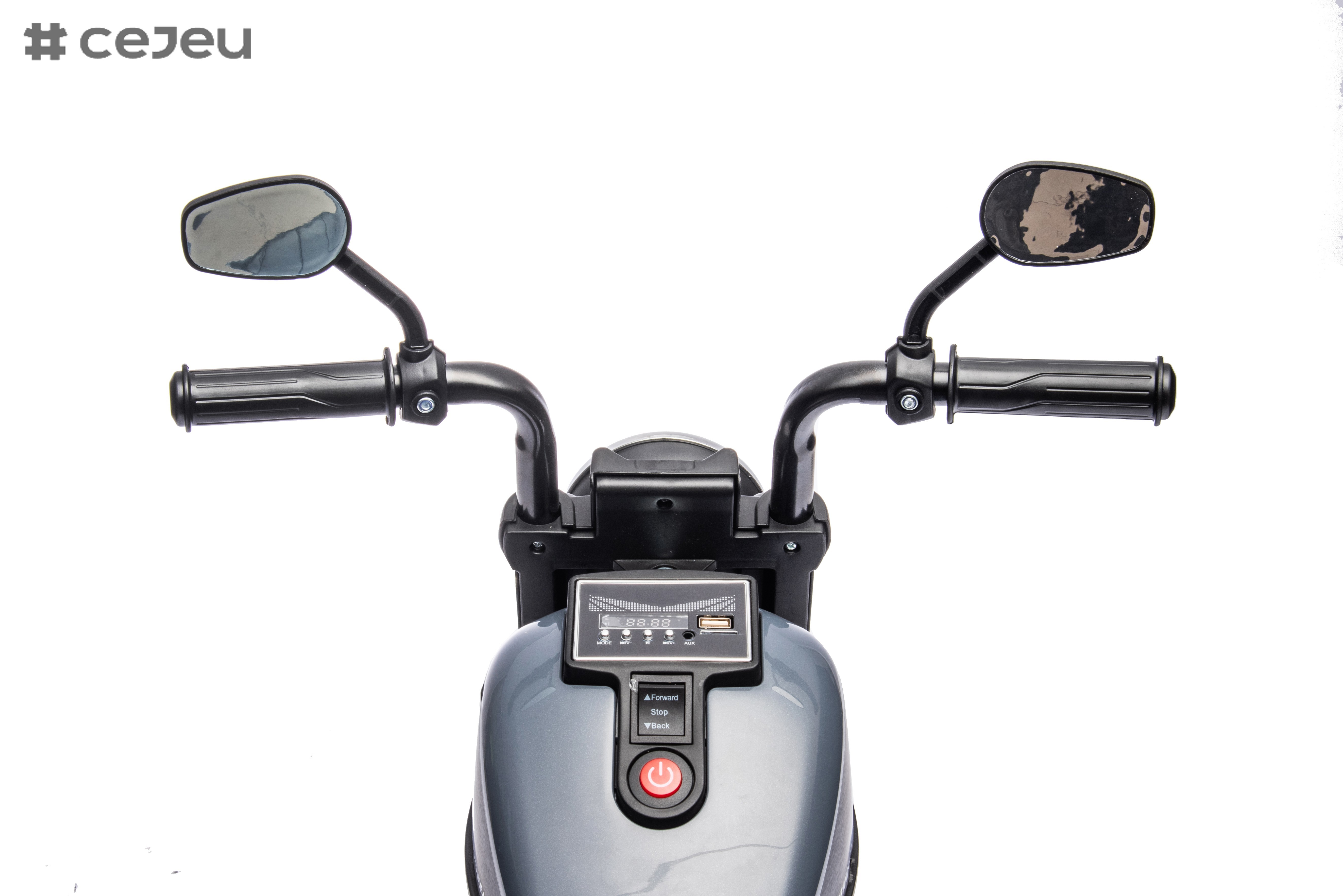 Electric Kids Motorcycle Toy, Music & Lights, Hand Acceleration & Foot Brake, 6V4.5AH