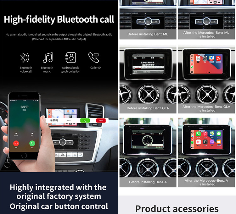 Linux System Car Video Interface Play And Plug Fit Mercedes Benz