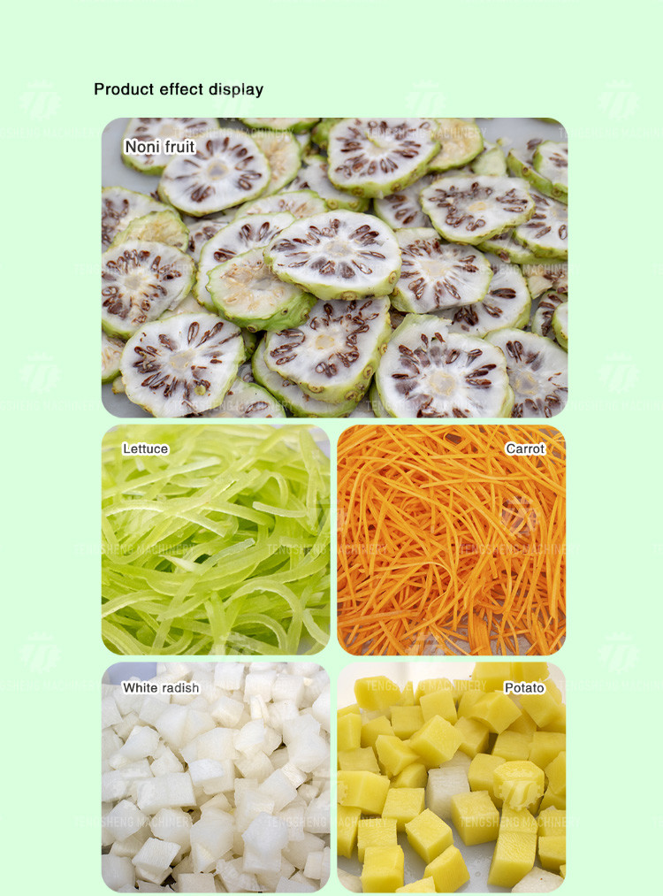 1000KG/H Vertical Root Vegetable Cutting Machine Potato Shred