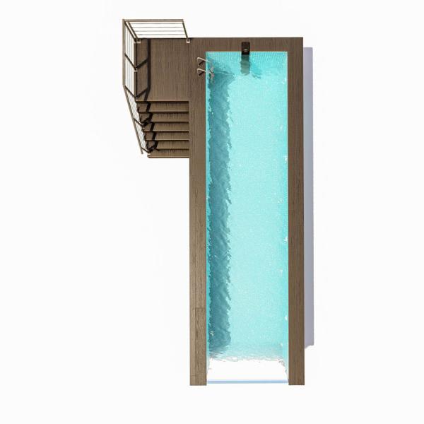 Acrylic Non-Yellowing Piscina Prefabricada 30 for Outdoor Luxury Above Ground