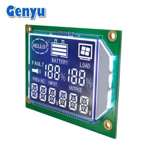 Segmented LCD Display BTN Negative White Digits HT1621 Driver PIN Connect