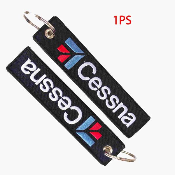 Customized logo Design Keychain Gifts Handmade Woven Key Tag Embroidered