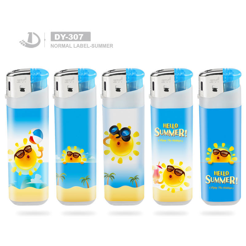 China New Item of Wrapped Sticker Factory Price Cigarette Electric Lighter