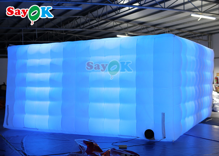 Oxord Cloth Inflatable Photo Booth Backdrop Led Wall Lighting Colorful Inflatable Led Photo Booth Wall