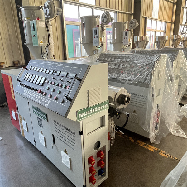 HDPE PP Corrugated Drain Line , Single Screw Plastic Extruder Machine