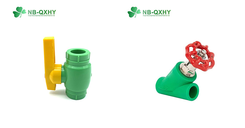 High Quality PPR Double Union Ball Valve with PPR Pipe Fittings with Pn20 and Pn 25