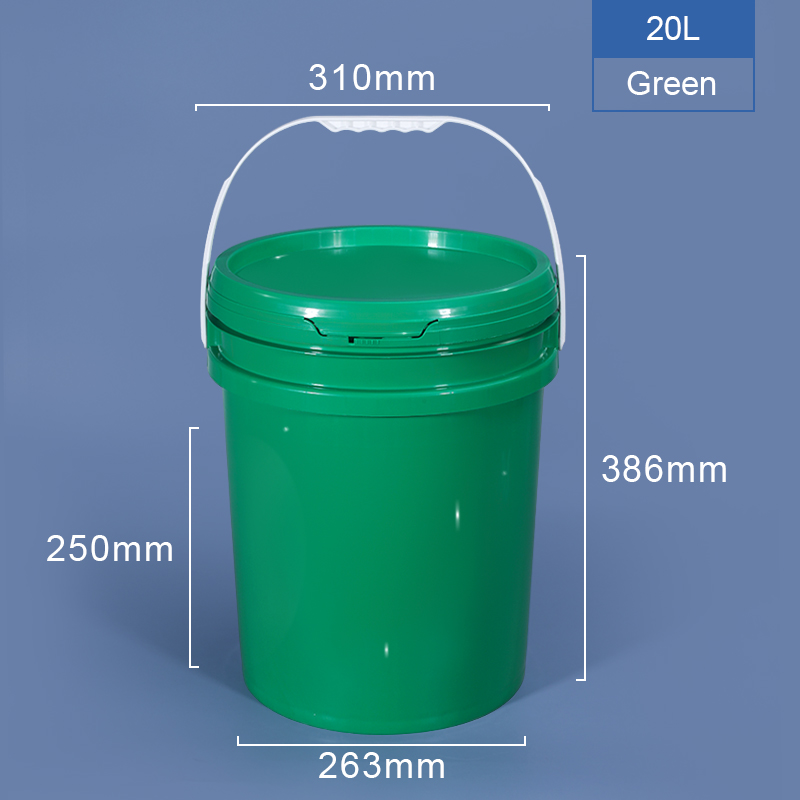 Polyethylene PP Drink Bucket Plastic Pail 5 Gallon Food Safe Custom Printing