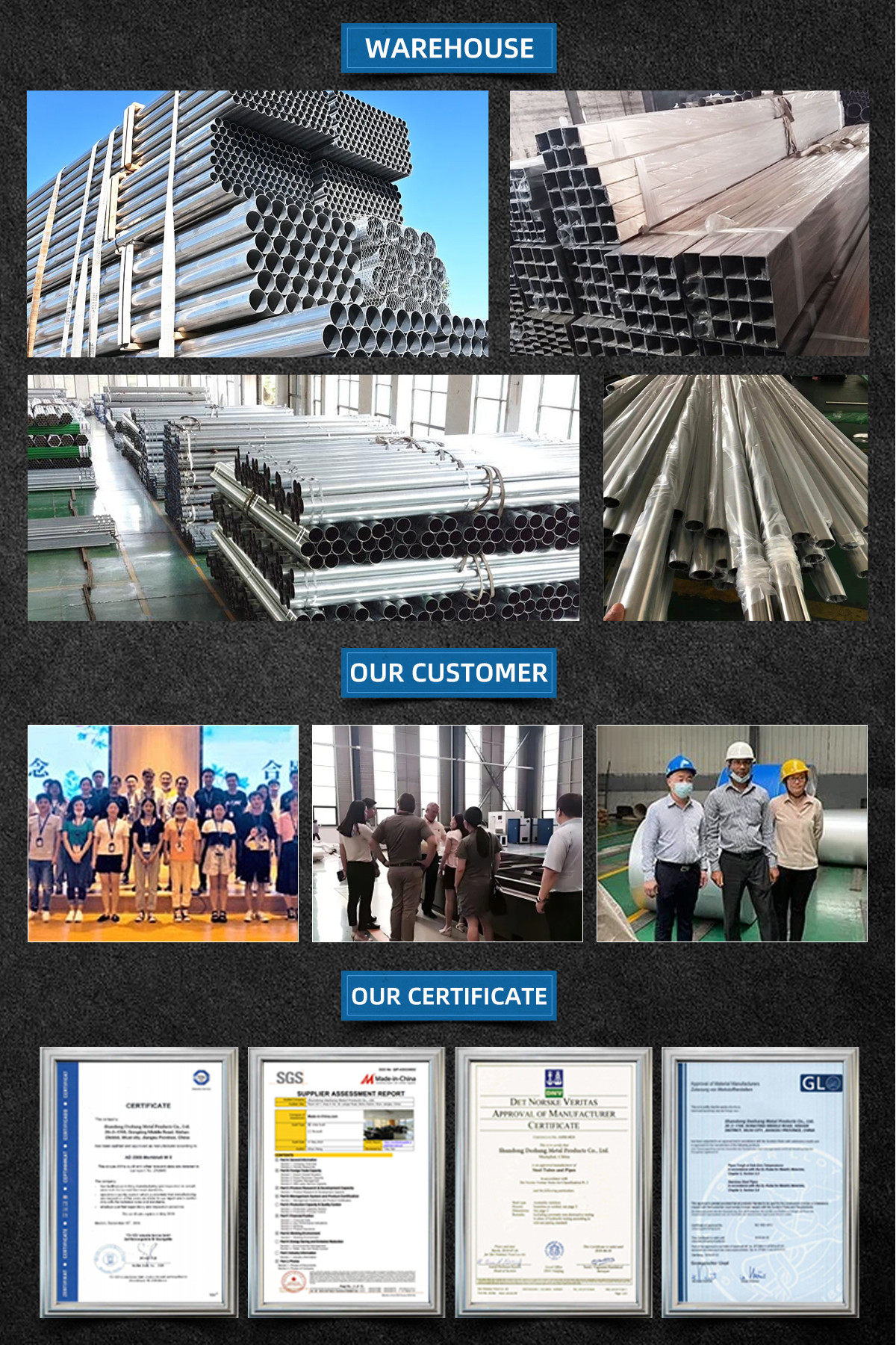 SUS 304L Stainless Steel Decorative Welded Round Pipe Duplex 316 316L 304 2205 2507