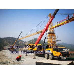 Fixed Out Climbing Types Of Tower Cranes Model QTZ6012 60m Jib and 8T Load