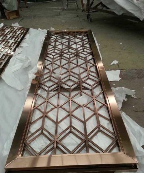 Customized Decorative Laser Cut Panels Stainless Steel Metal Room Dividers