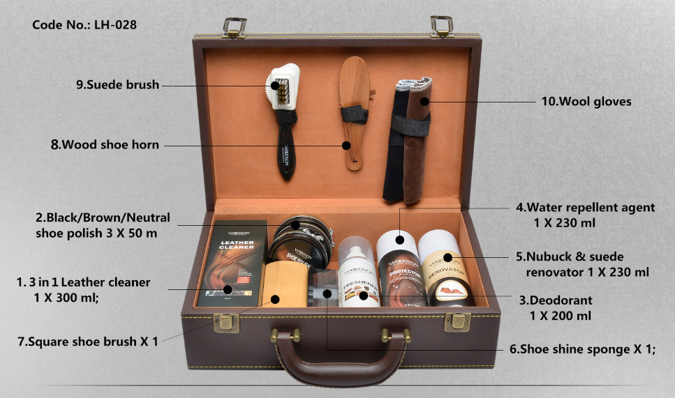 Renovator Leather Nourishing Cream Nubuck Shoe Cleaning Kit 10 Tools