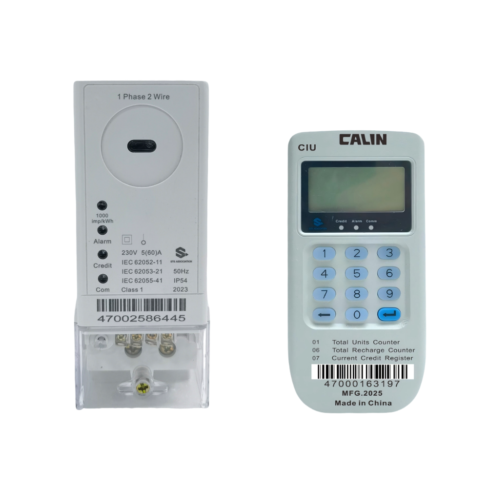 Keypad Prepaid Electricity Meter RF Communication 35mm Din Rail Remotely
