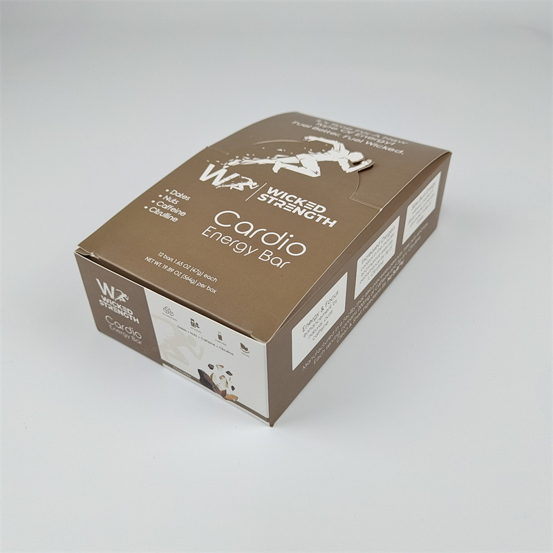 Custom Cardboard Display Paper Box Packaging with Logo Retail Energy Bar Display Box