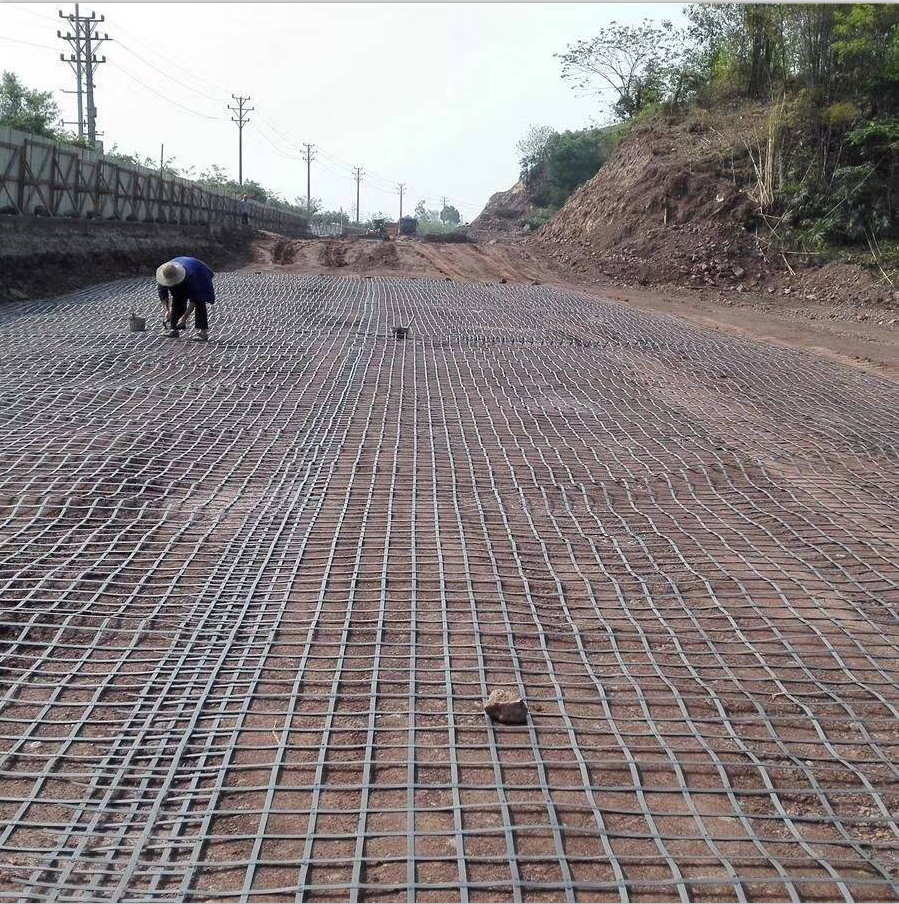 Modern Design Steel Plastic Geogrid for Railway Surface Enhance Road Surface Resistance