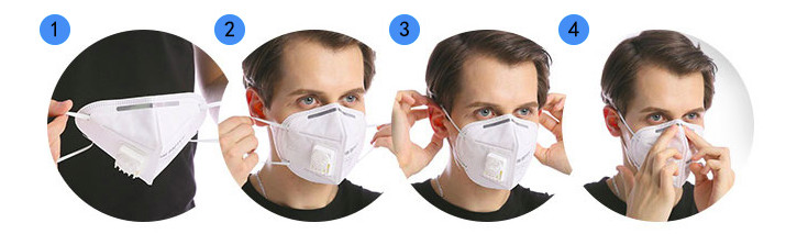 Ear Loop Valved Dust Mask Pm2.5 Bacteria Proof Non Woven Disposable Mask