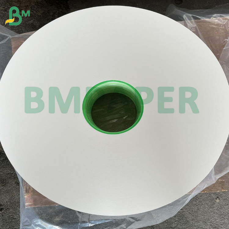Custom Logo Printed Biodegradable 28gsm White Food-Grade Straw Wrap Paper For Individual Drinking Straw Packaging