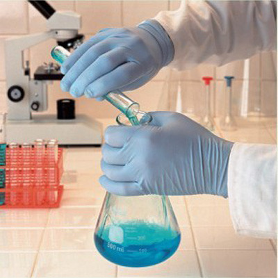 Colored Nitrile Powder Free Gloves / Nitrile Medical Examination Gloves