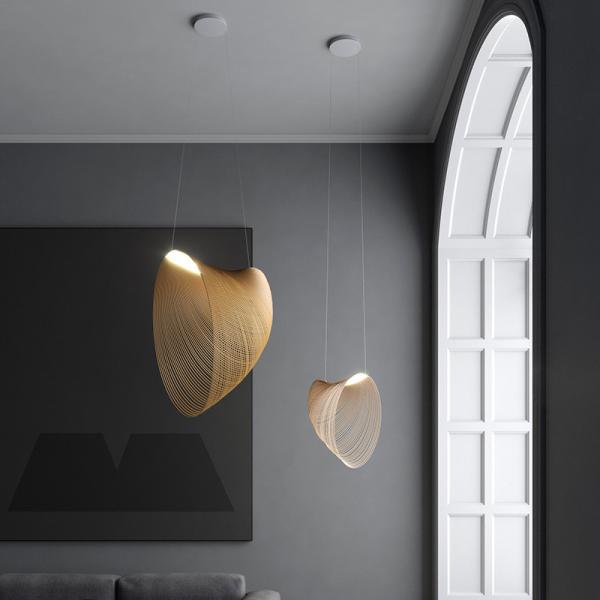 Postmodern Wooden Decoration Chandelier Bedroom Bird's nest wooden chandelier