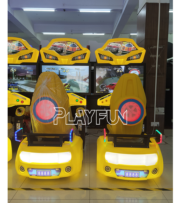 Playfun Coin Operated Arcade Game 42 Inch LCD Outrun Driving Simulator Arcade Games Luxury Outrun Racing Game Machine