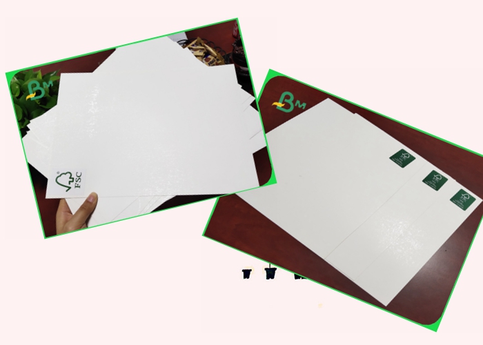 FSC Certified 250gsm / 270gsm C1S Ivory Board High Whiteness For Different Bags