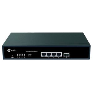 Entry Level Fiber Ethernet Media Converter 4x10/100/1000 Base -T 1x1000 Base -FX