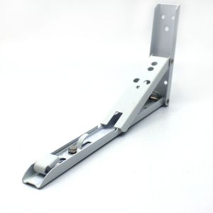  Custom Triangle Spring Folding Shelf Locking Hinge Bracket for Wall Mounting in Silver Manufactures