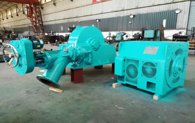 100kw Turgo Hydro Turbine With Synchronous , Double Nozzle Turgo Turbine Generator