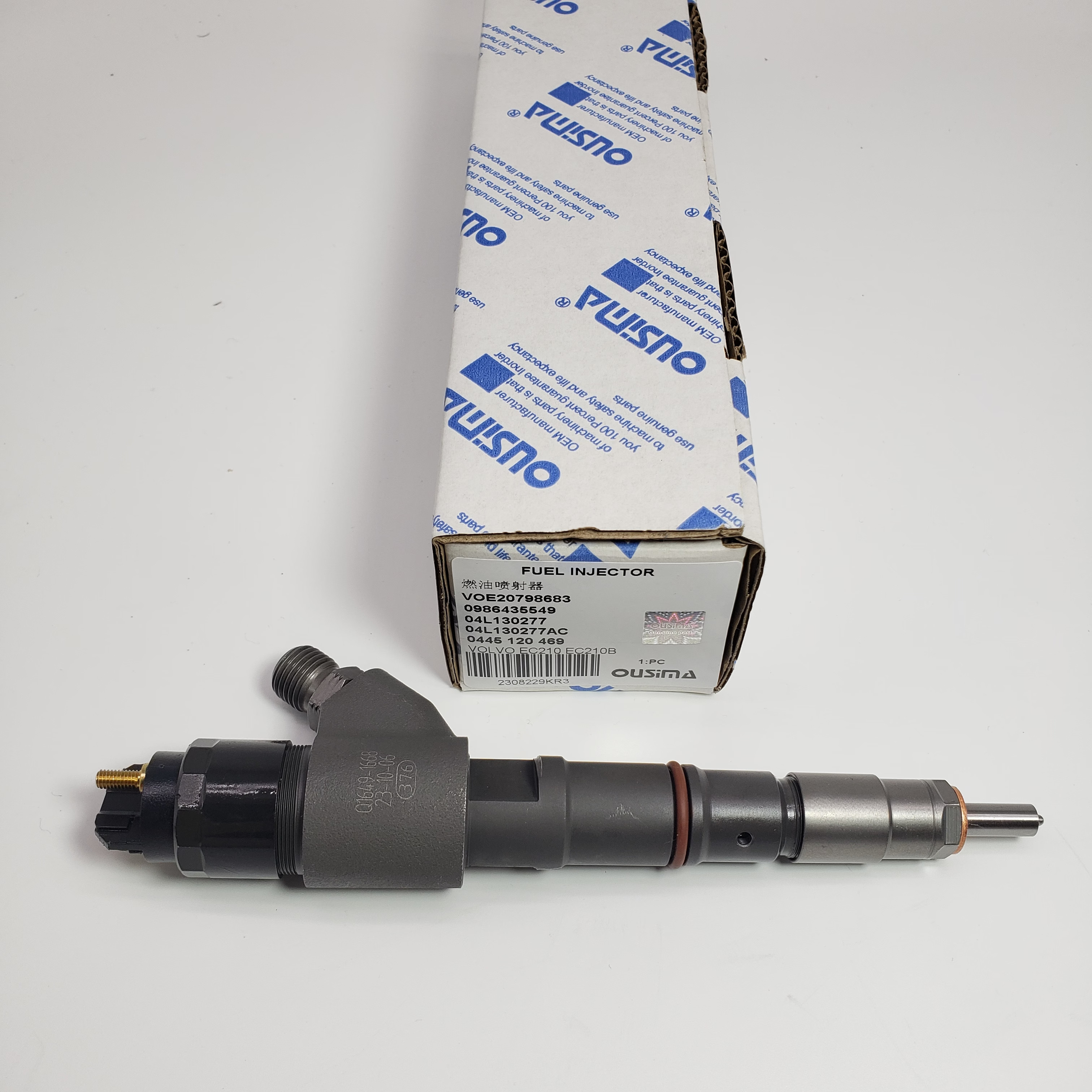 Fuel Injector VOE20798683 0986435549 04L130277 04L130277AC 0445 120 469For VOLVO EC210 EC210B