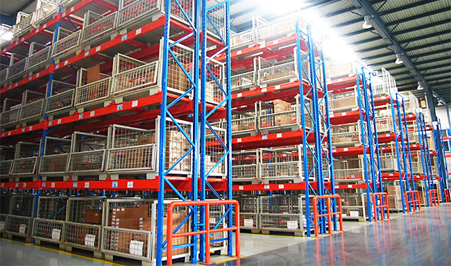 Warehouse Storage Cage Medium Duty Container Wire Metal Container Pallet Stackable Cage