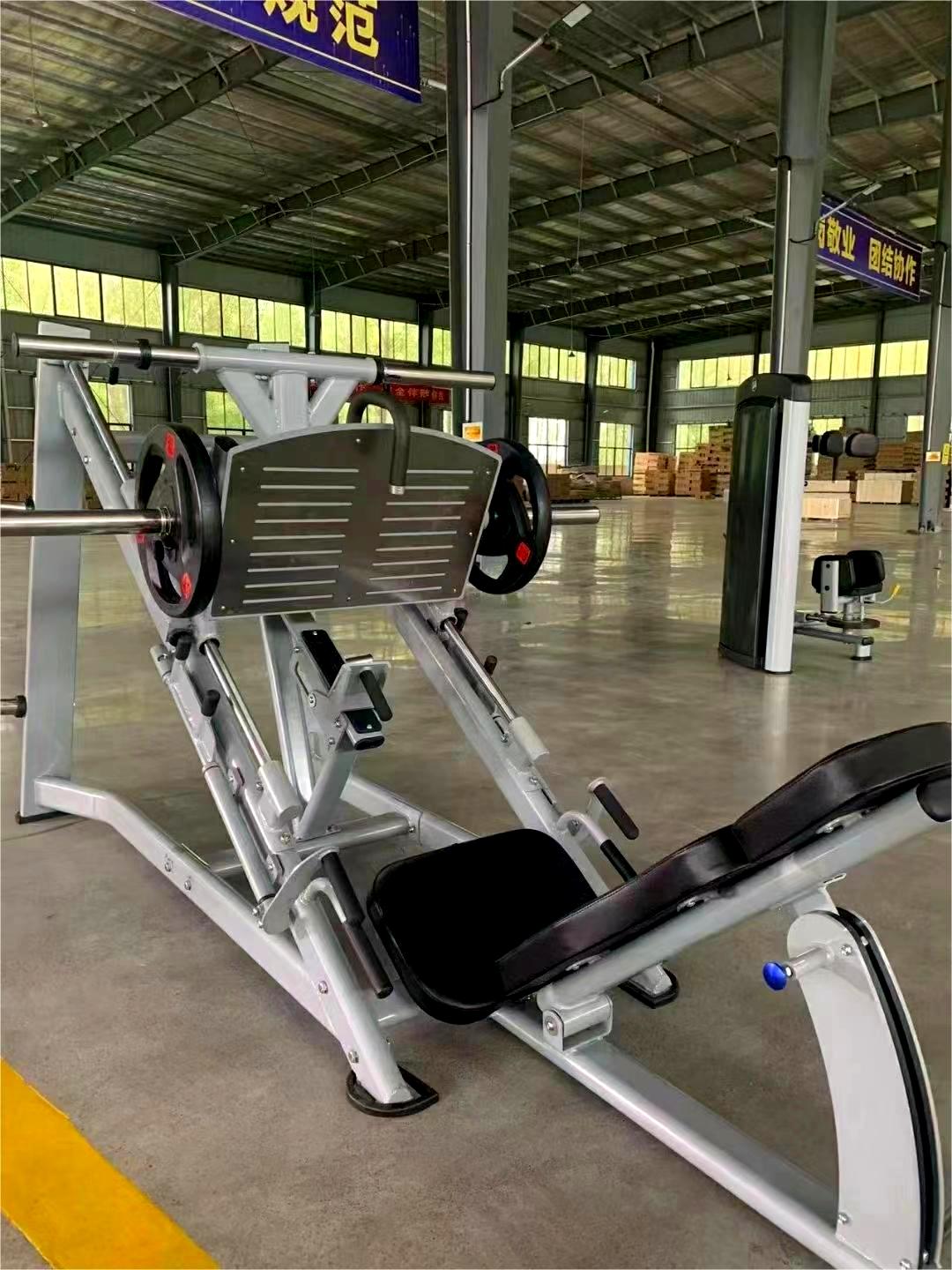 Plate Loaded 45 Degree Leg Press Hack Slide Calf Glutes Hack Squat Gym
