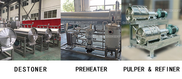 Mango paste / pulp processing plant SS 304 PET bottle 3 in 1 filling equipment