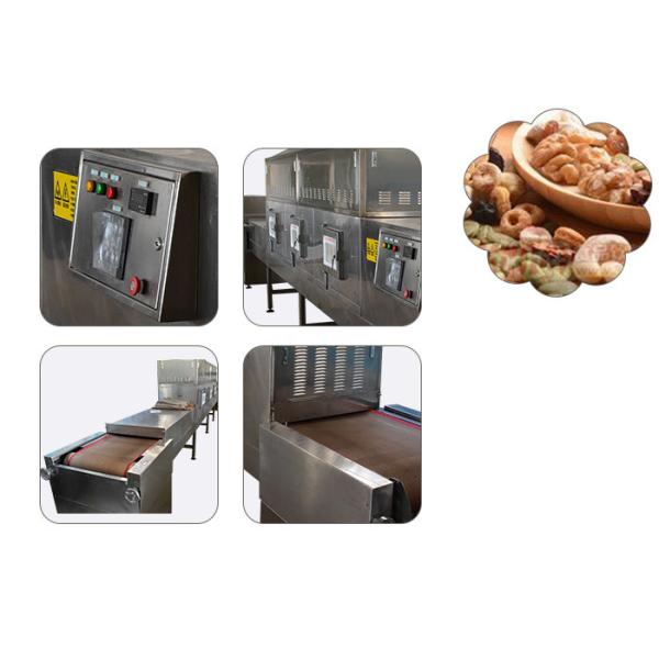PLC Microwave Sterilization Machine For Nuts , Dewatering Machine Tunnel