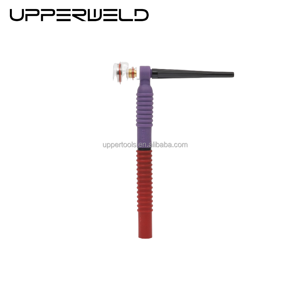 Purple Copper Cubber and Plastic UPPER WT125FL Flexible TIG Welding Torch Head Air Cooled