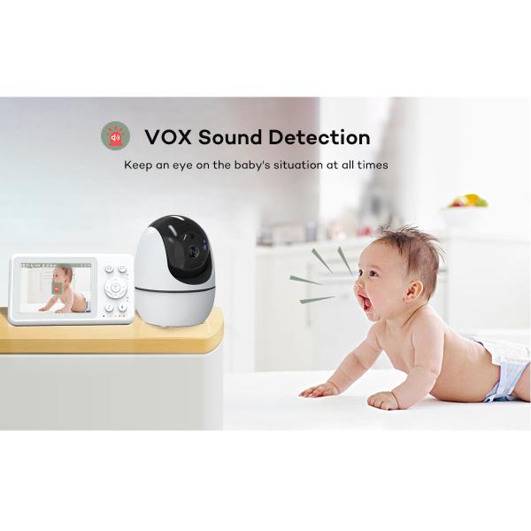 Quality 2 Way Full Hd Baby Monitor Up To 8 Hours Battery Life Baby Monitor No Wifi with 1 Camera 640 X 480P/15fps Video Resolution for sale
