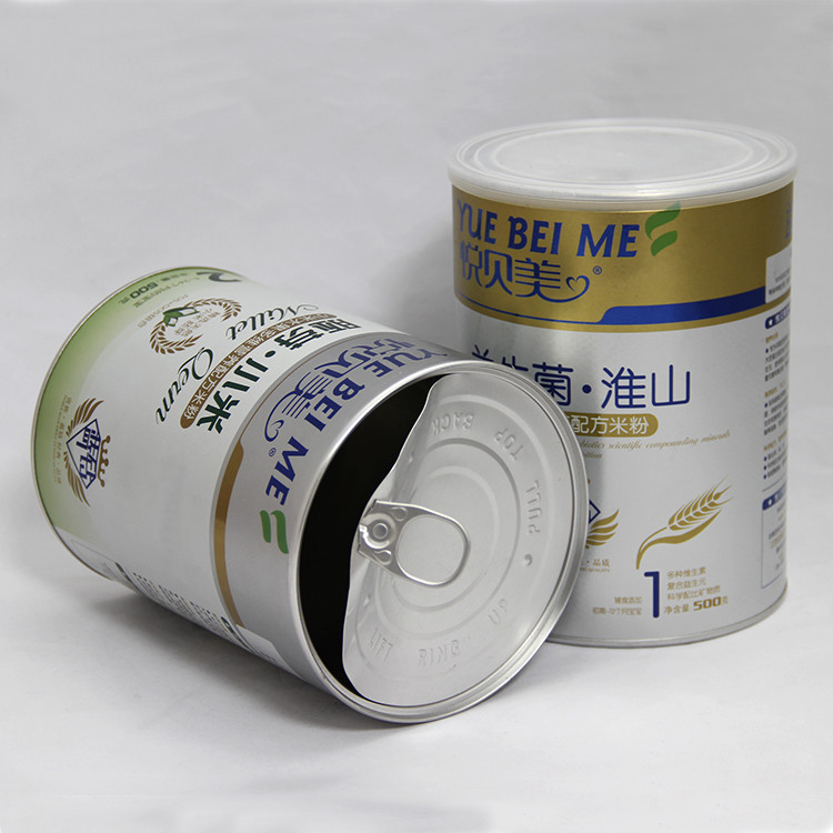 Moistureproof Food Canned Paper Tube Packaging Round Boxes Container