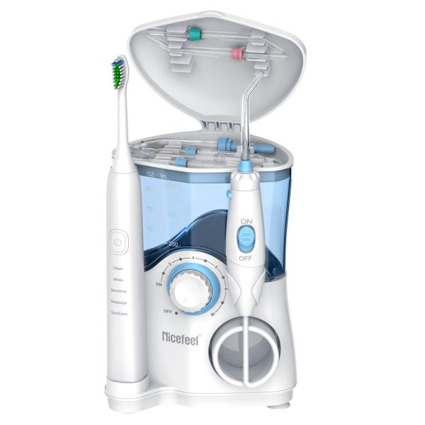 Quality Teeth Cleaning Water Flosser Toothbrush Combo , Nicefeel Toothbrush Water Flosser for sale