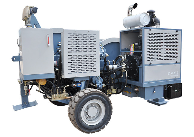 Diesel Engine 77kw 103hp Overhead Line Stringing Equipment 8tons for twin bundled conductos