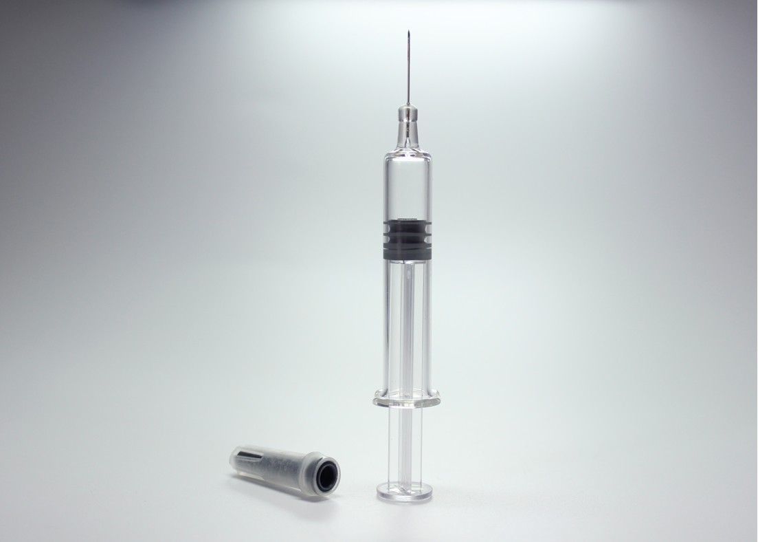 2.25ml Neutral Borosilicate Glass Syringe Luer Lock For Medical And Cosmetic