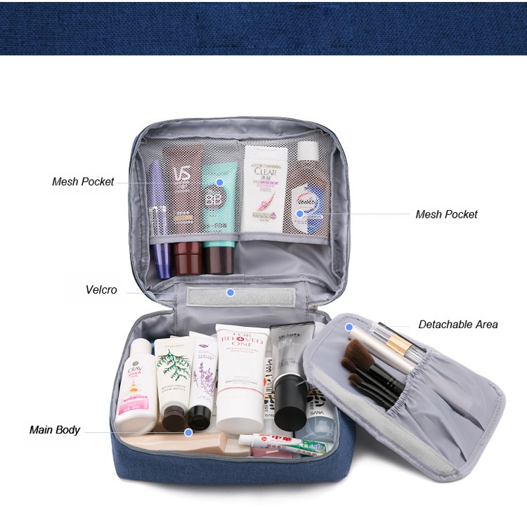 Mens Foldable Cosmetic Bag Organizer Hanging Travel Toiletry Bag