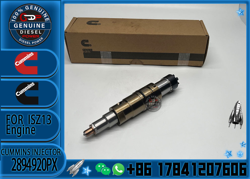 Common rail injector fuel injecto 2894920PX 2058444 2482244 2031386 for ISZ13 Excavator DC09 DC16 DC13