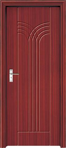 Eco-friendly Swing Type Interior PVC Wood Doors,40mm thickness wood door, For